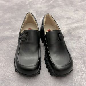 New Elefanten kids black leather shoes
